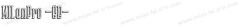 MILanPro -GB字体转换